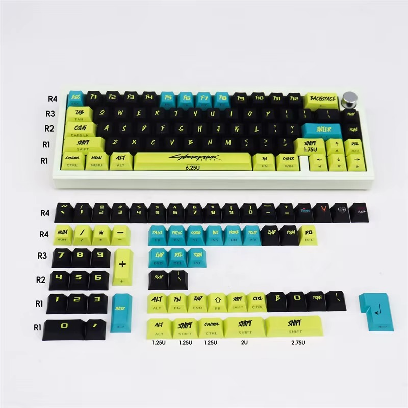 Cyberpunk Key Caps - Full Size